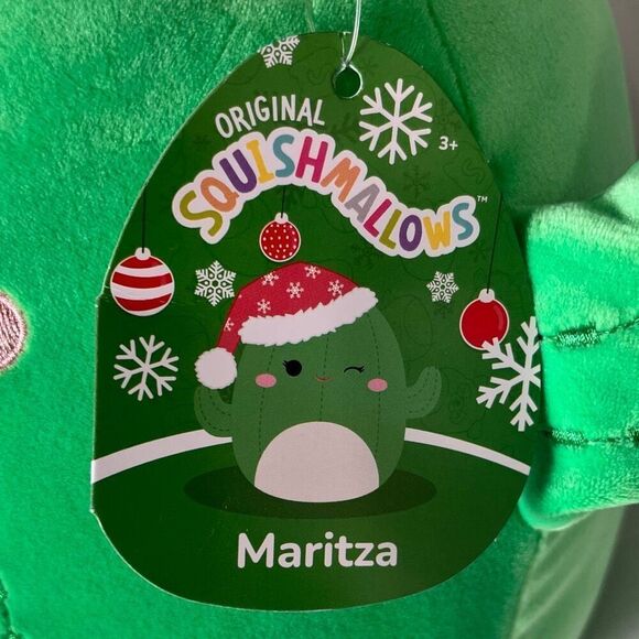Squishmallows Maritza The Cactus With Santa Hat 12” NWT - Picture 5 of 5